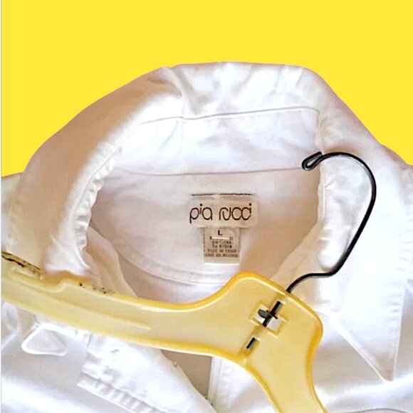 PIA RUCCI Vintage 80's Denim Safari 2-in-1 Jacket / Vest - Picture 8 of 8